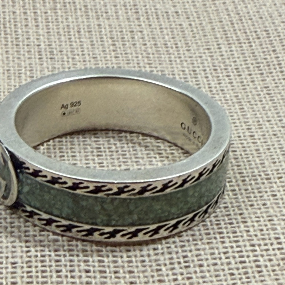 Gucci Interlocking G Silver Ring - image 5